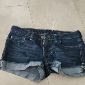 William rast dark blue shorts size 26